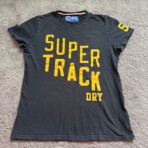 Superdry Black and Yellow T-Shirt